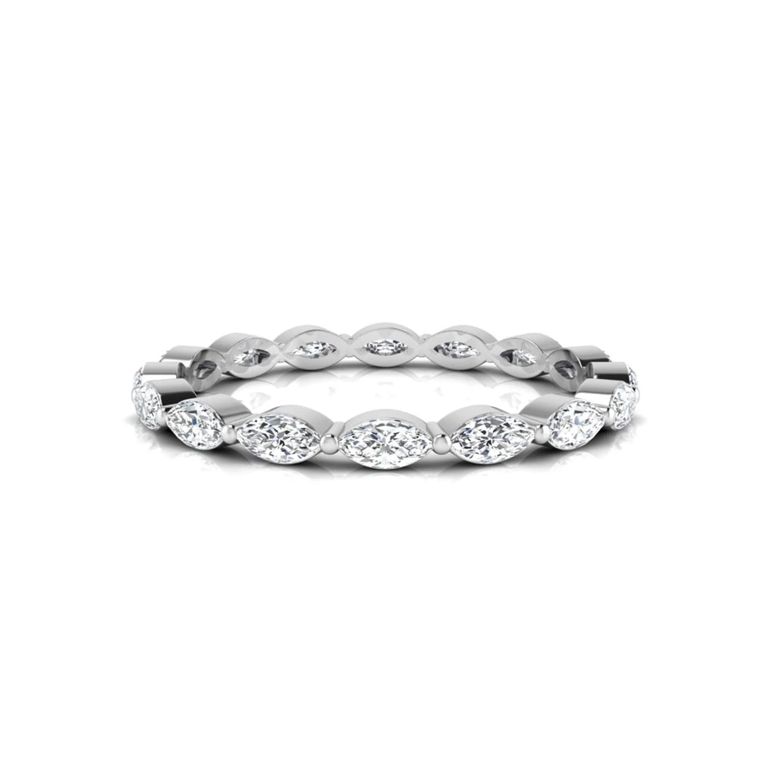 OctaPearl Marquise Eternity Lab Grown Diamond Band Ring