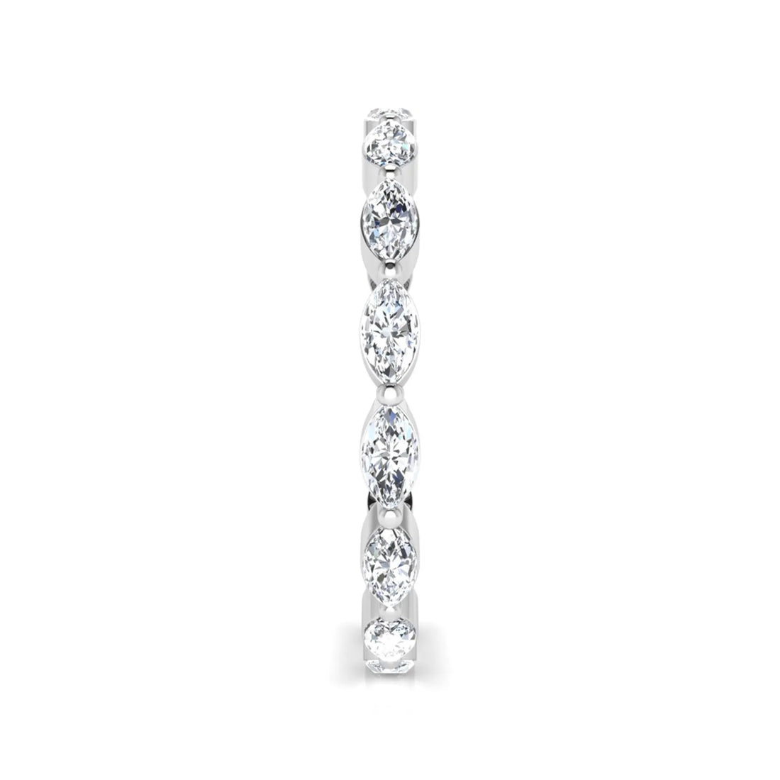 OctaPearl Marquise Eternity Lab Grown Diamond Band Ring