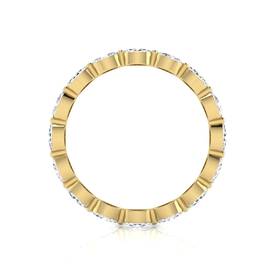 OctaPearl Marquise Eternity Lab Grown Diamond Band Ring
