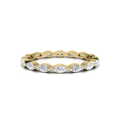 OctaPearl Marquise Eternity Lab Grown Diamond Band Ring