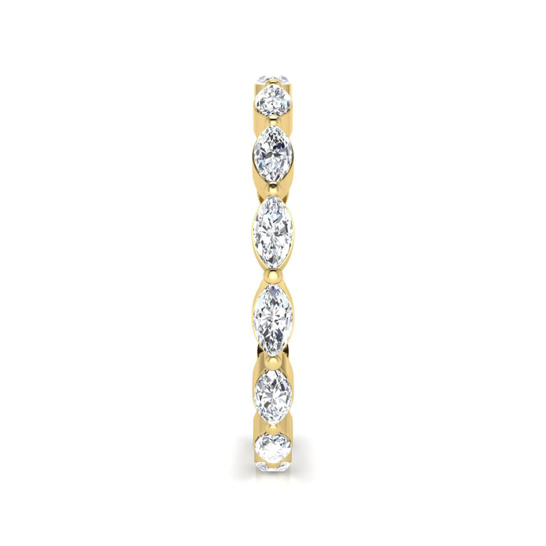 OctaPearl Marquise Eternity Lab Grown Diamond Band Ring