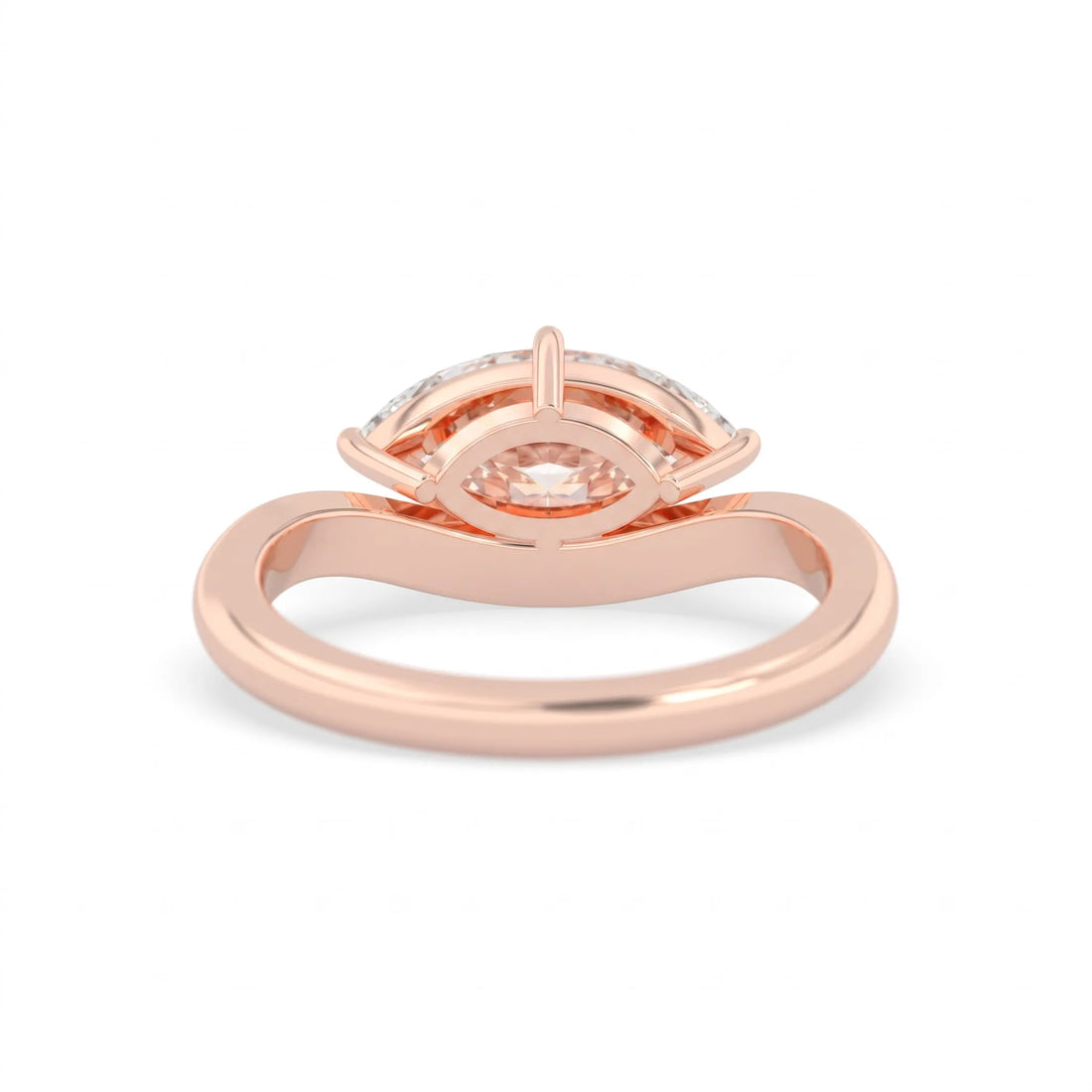 OctaPearl 1.5 ct Marquise Lab Grown Diamond Solitaire Engagement Ring