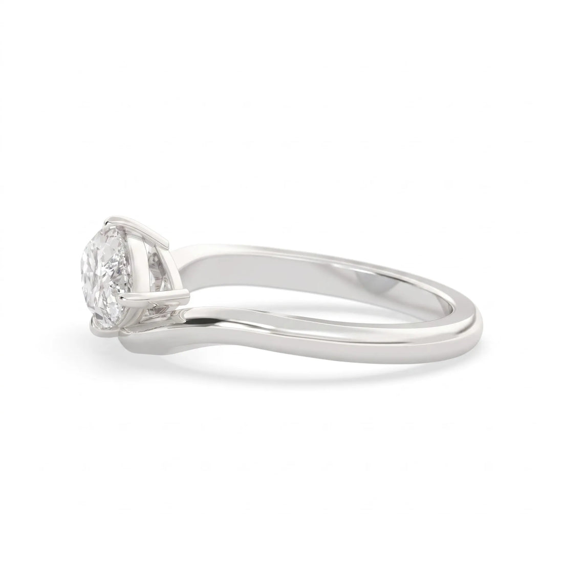 OctaPearl 1.5 ct Marquise Lab Grown Diamond Solitaire Engagement Ring