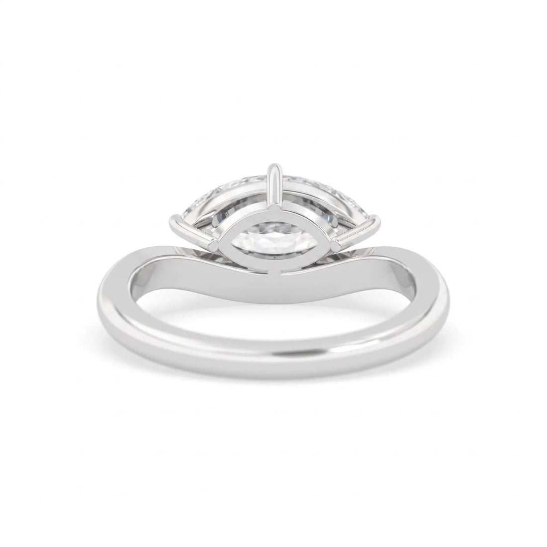 OctaPearl 1.5 ct Marquise Lab Grown Diamond Solitaire Engagement Ring