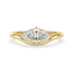 OctaPearl 1.5 ct Marquise Lab Grown Diamond Solitaire Engagement Ring