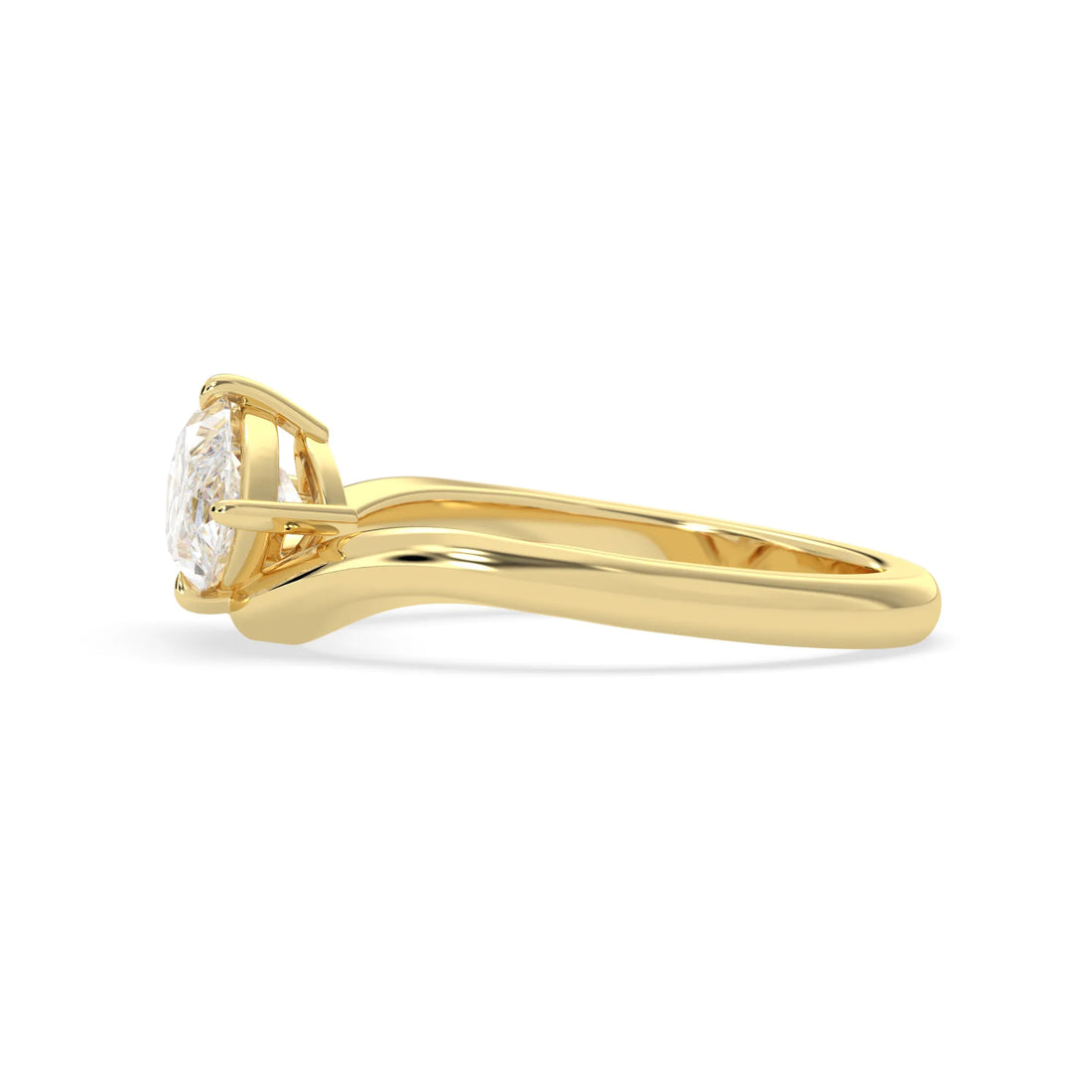 OctaPearl 1.5 ct Marquise Lab Grown Diamond Solitaire Engagement Ring