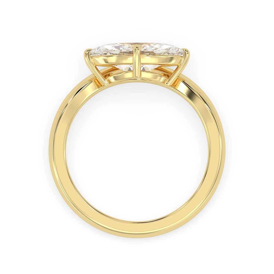 OctaPearl 1.5 ct Marquise Lab Grown Diamond Solitaire Engagement Ring