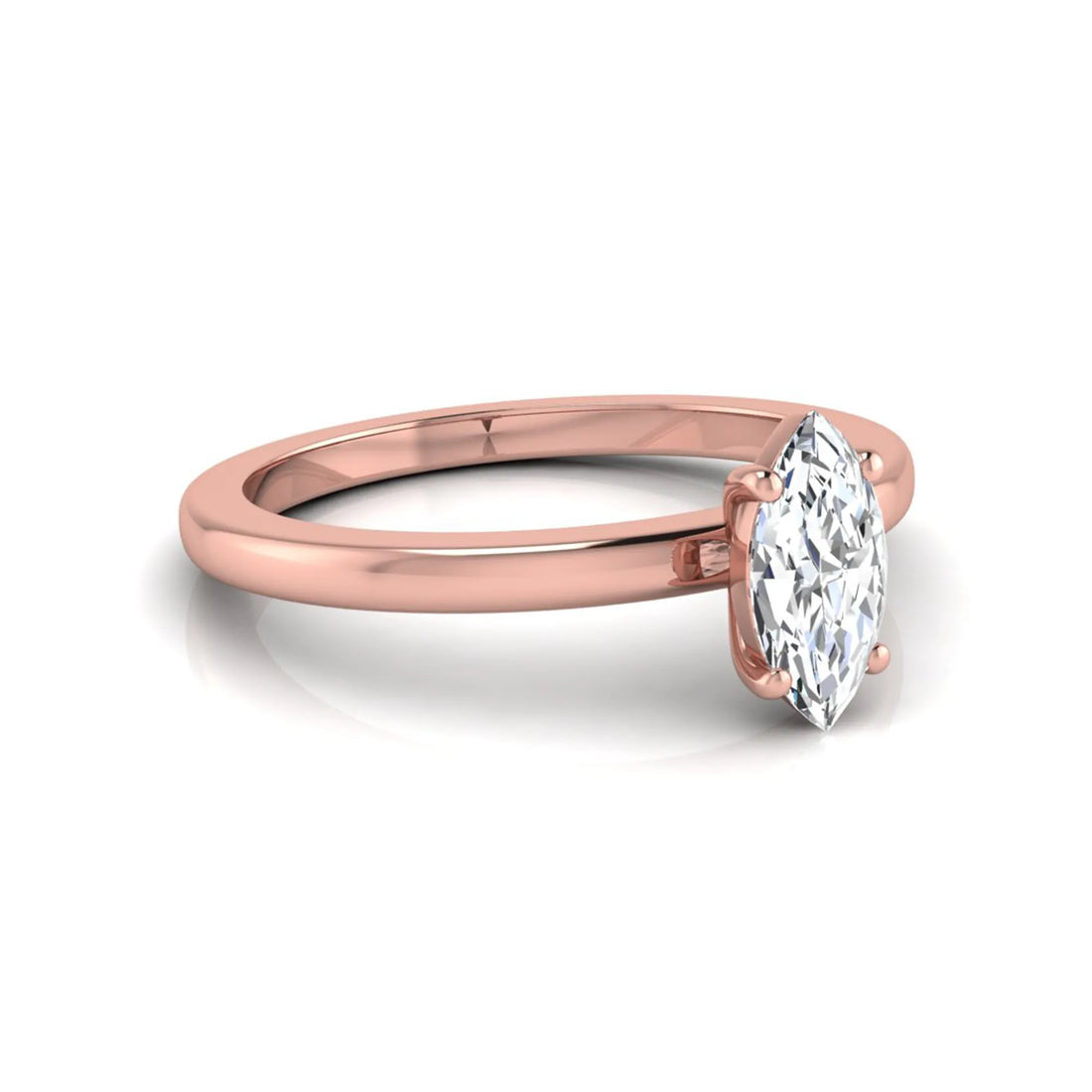 OctaPearl 1.5 ct Marquise Prong Set Lab Grown Diamond Solitaire Engagement Ring