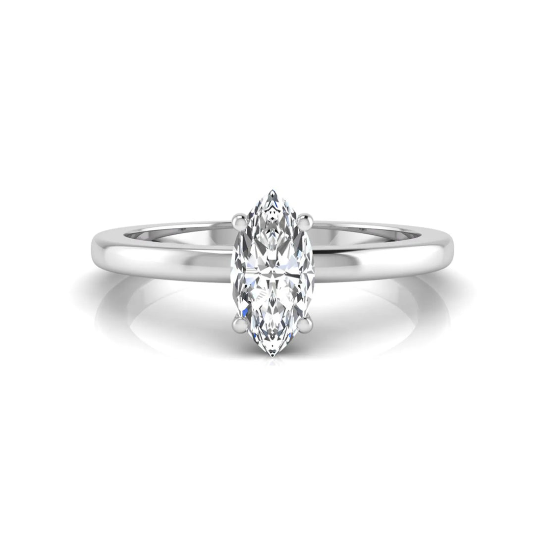 OctaPearl 1.5 ct Marquise Prong Set Lab Grown Diamond Solitaire Engagement Ring