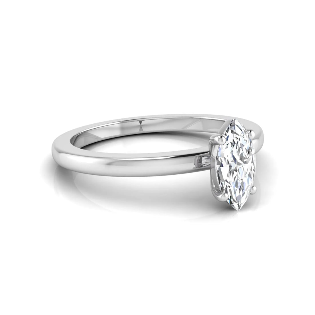 OctaPearl 1.5 ct Marquise Prong Set Lab Grown Diamond Solitaire Engagement Ring