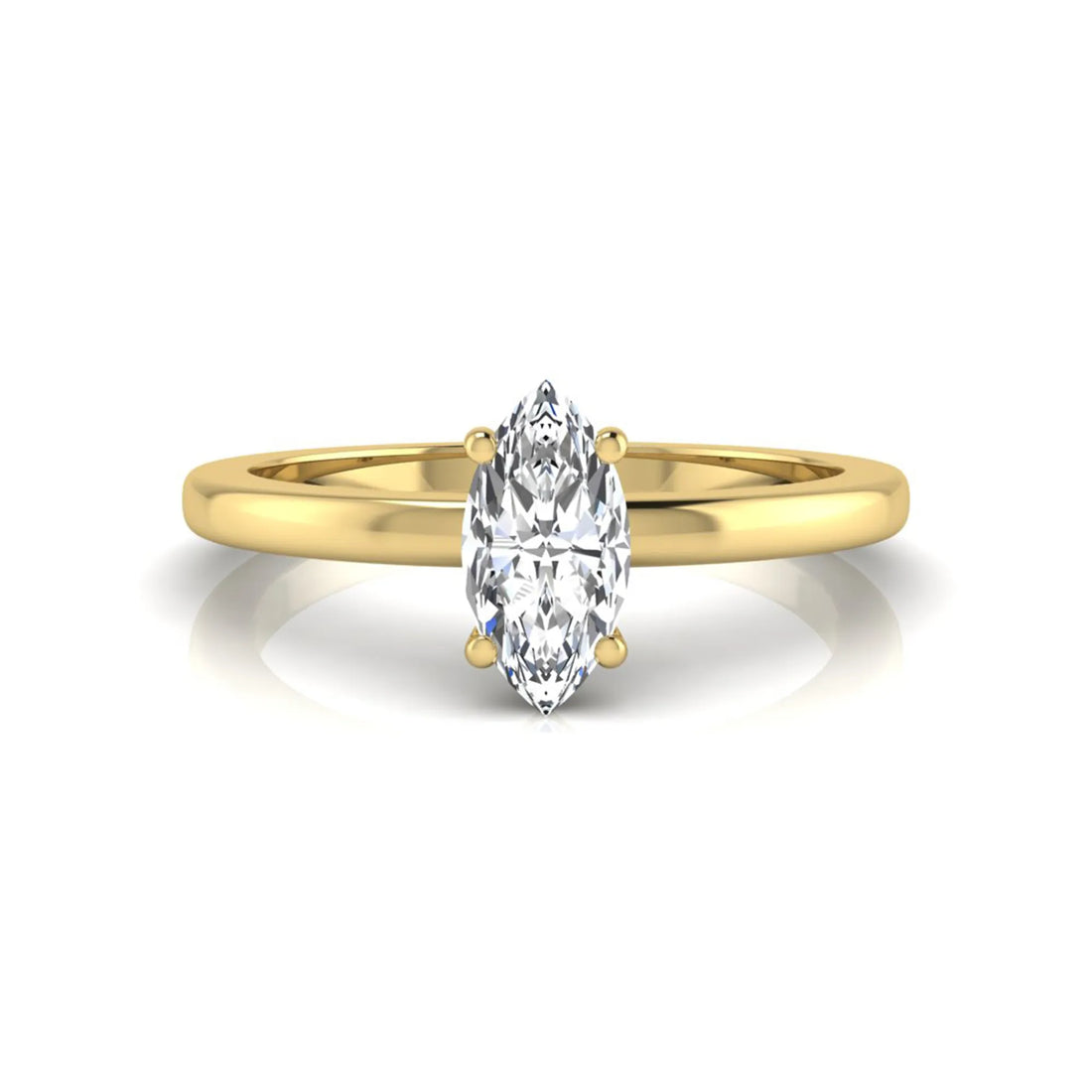 OctaPearl 1.5 ct Marquise Prong Set Lab Grown Diamond Solitaire Engagement Ring