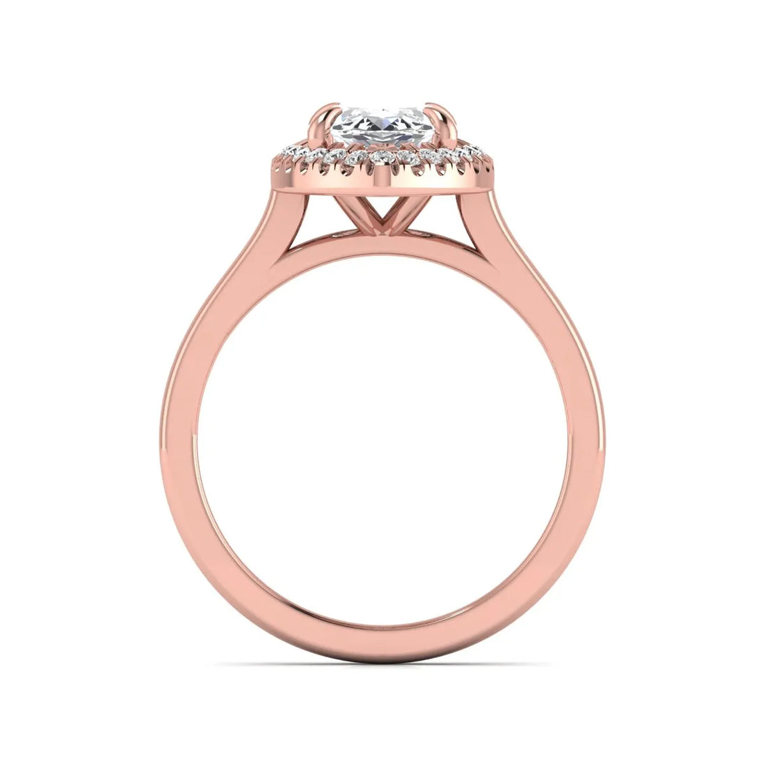 OctaPearl 2.5 ct Marquise Halo Lab Grown Diamond Engagement Ring