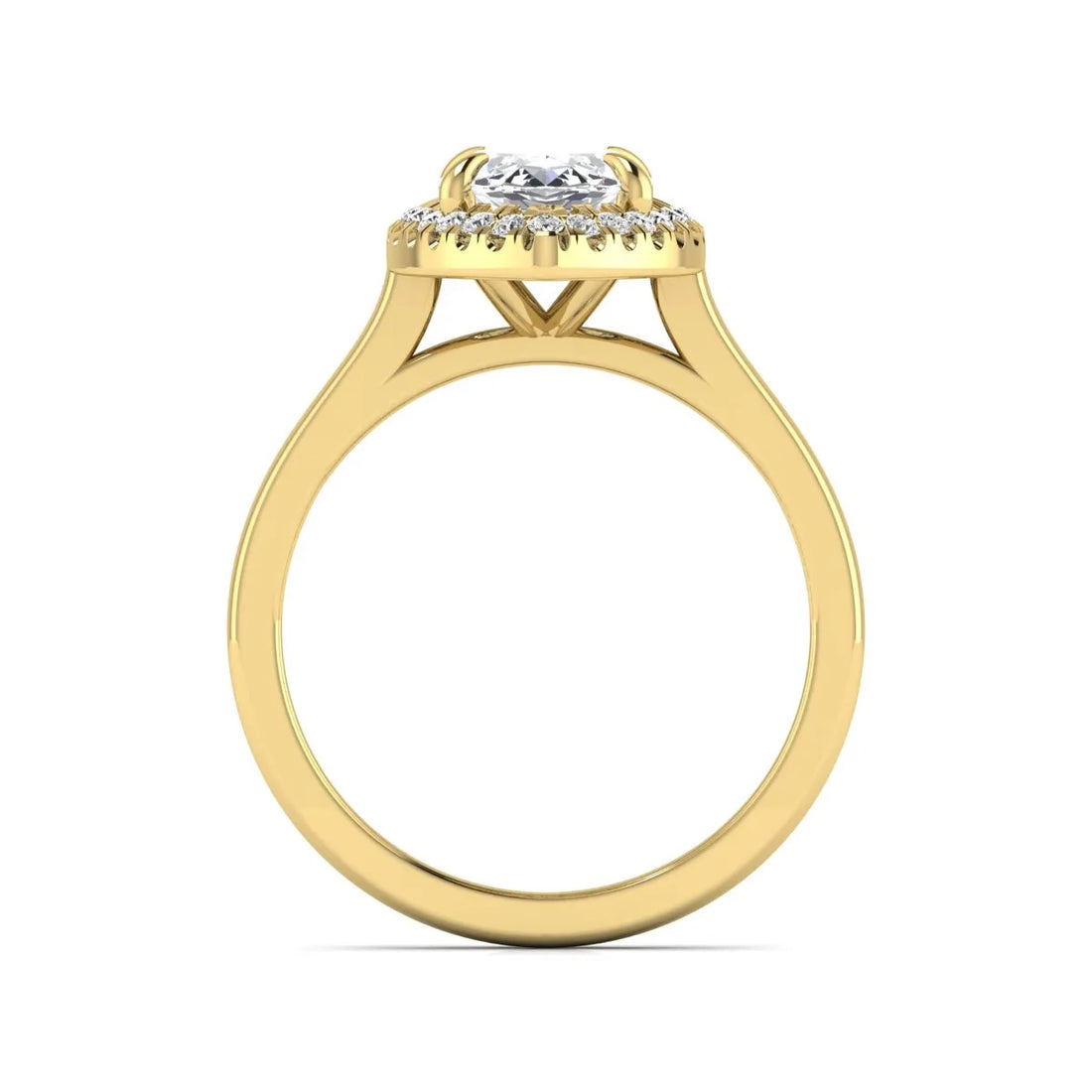 OctaPearl 2.5 ct Marquise Halo Lab Grown Diamond Engagement Ring