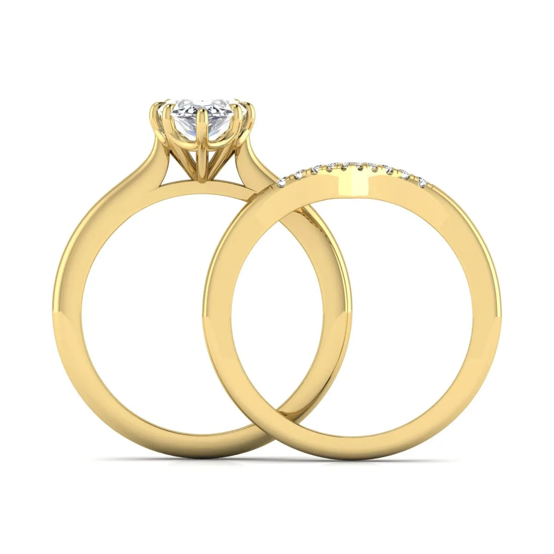 OctaPearl 1.5 ct Marquise Prong Set Lab Grown Diamond Bypass Engagement Ring