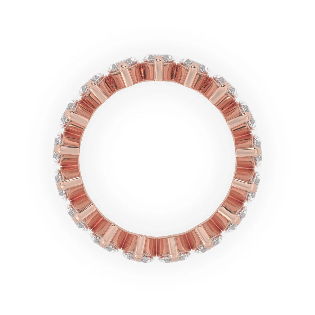 OctaPearl Marquise Lab Grown Diamond Full Eternity Wedding Band
