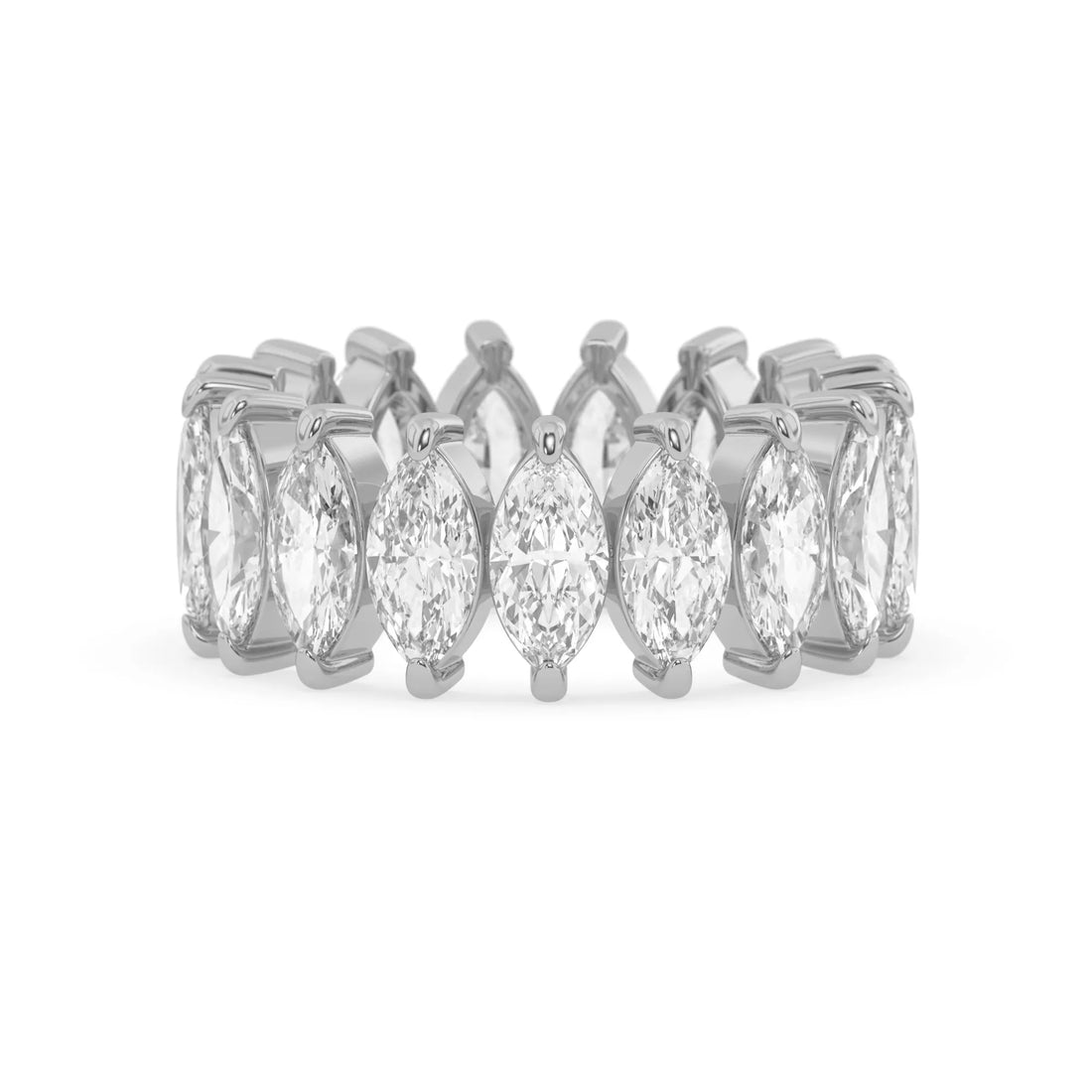 OctaPearl Marquise Lab Grown Diamond Full Eternity Wedding Band