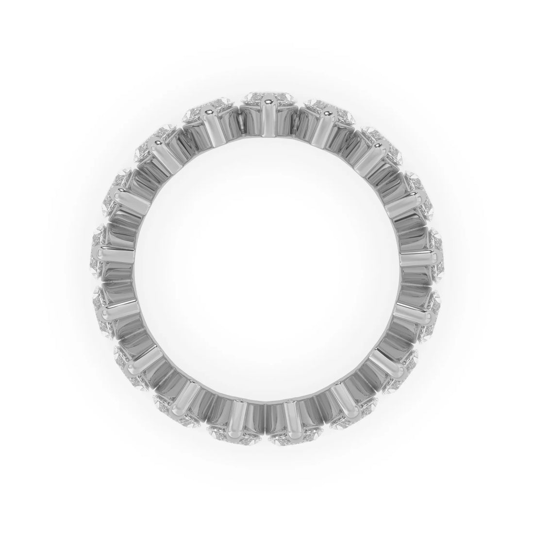 OctaPearl Marquise Lab Grown Diamond Full Eternity Wedding Band
