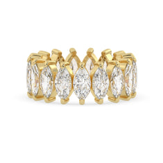 OctaPearl Marquise Lab Grown Diamond Full Eternity Wedding Band