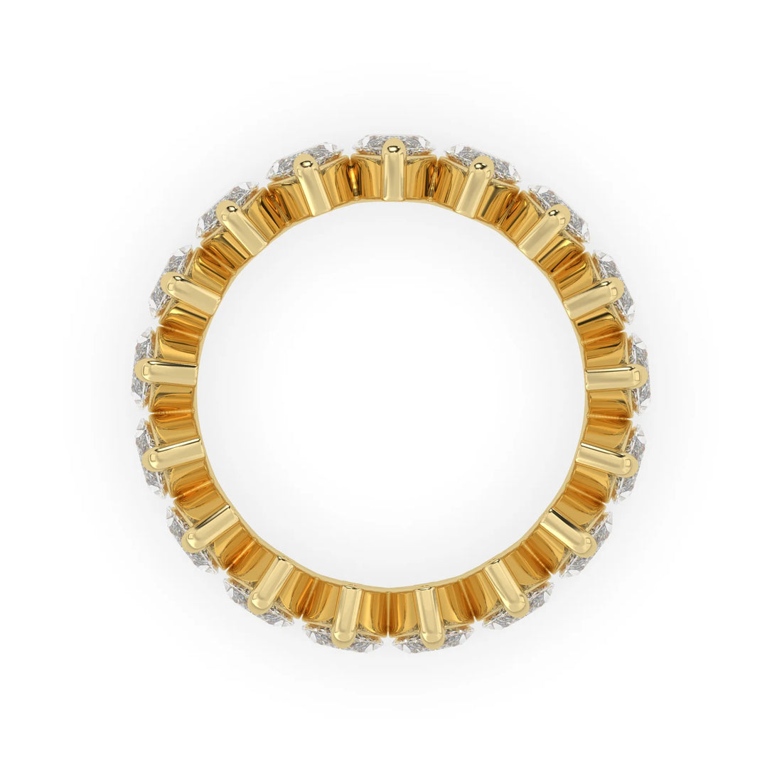 OctaPearl Marquise Lab Grown Diamond Full Eternity Wedding Band