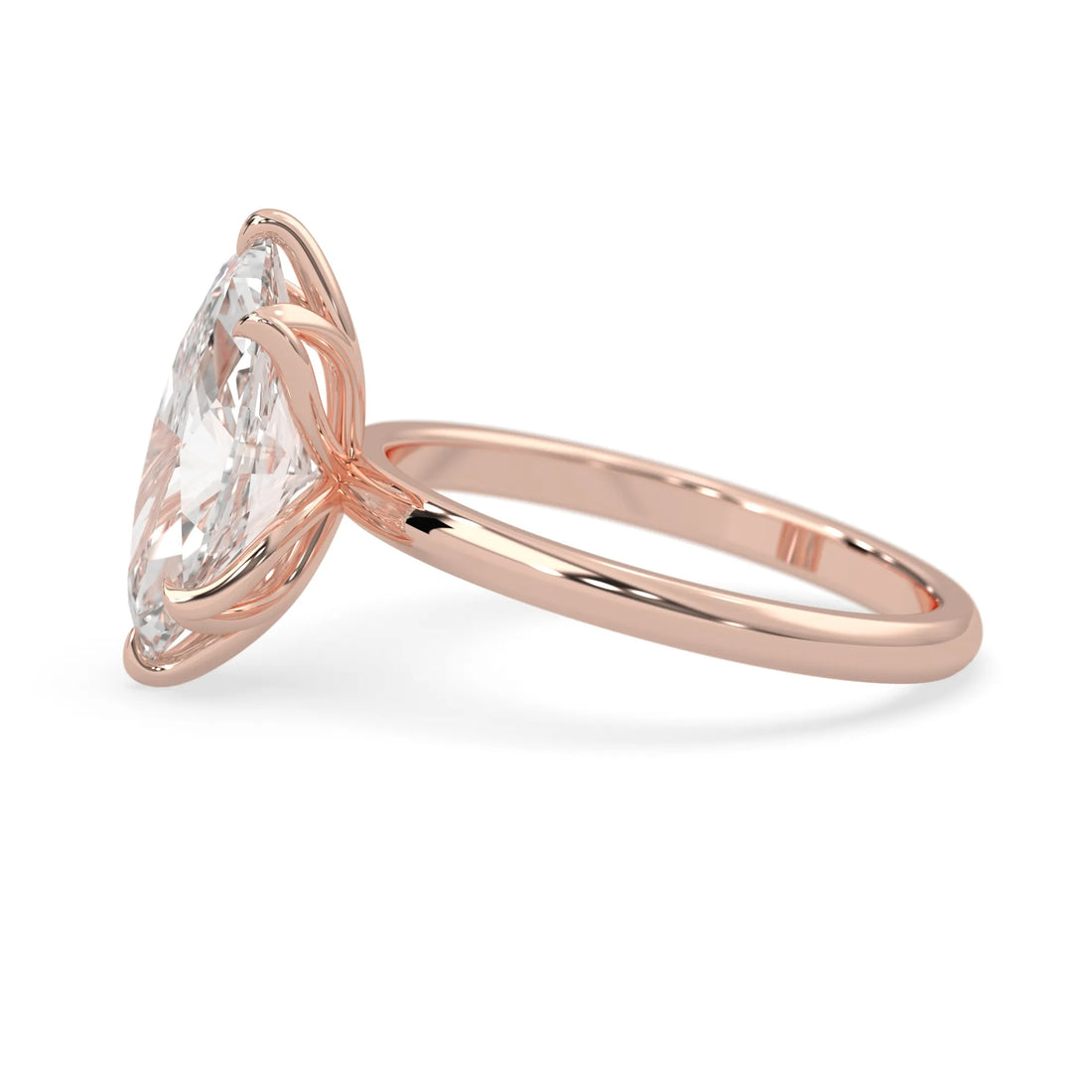 OctaPearl 2.5 ct Marquise Cut Lab Grown Diamond Solitaire Engagement Ring