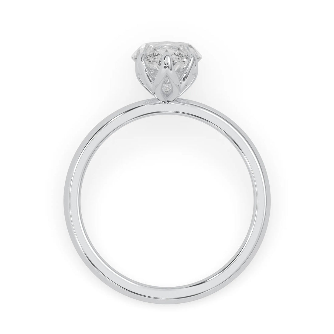 OctaPearl 2.5 ct Marquise Cut Lab Grown Diamond Solitaire Engagement Ring