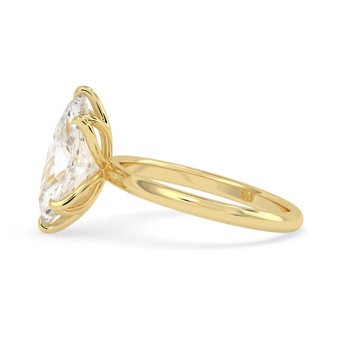 OctaPearl 2.5 ct Marquise Cut Lab Grown Diamond Solitaire Engagement Ring