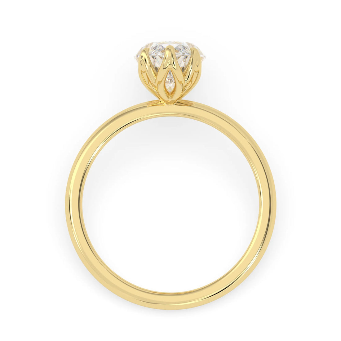 OctaPearl 2.5 ct Marquise Cut Lab Grown Diamond Solitaire Engagement Ring