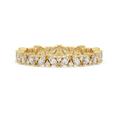OctaPearl Minimalist Lab Grown Diamond Full Eternity Stackable Engagement Band