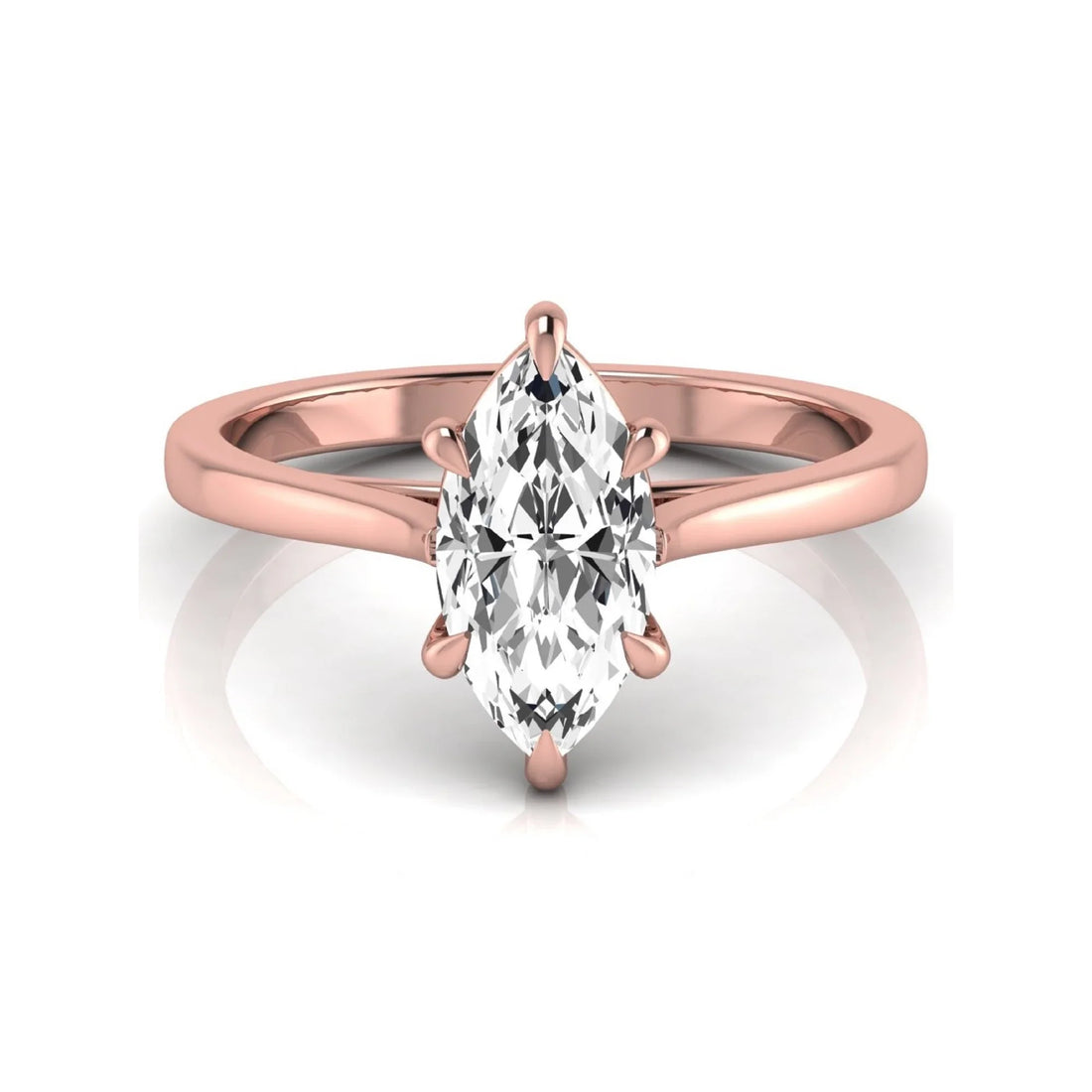 OctaPearl 1.5 ct Marquise Cut Solitaire Lab Grown Diamond Engagement Ring