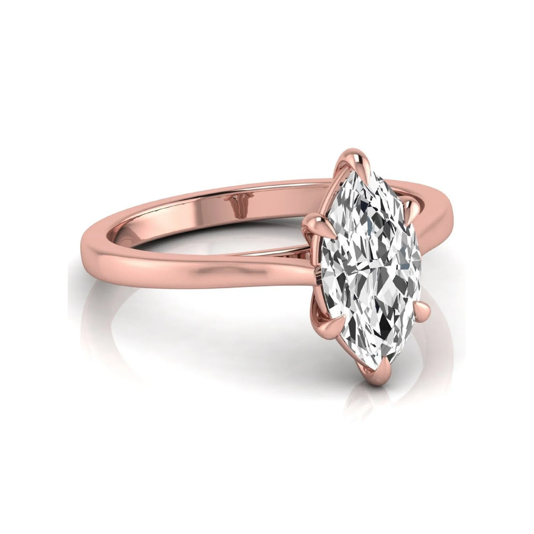 OctaPearl 1.5 ct Marquise Cut Solitaire Lab Grown Diamond Engagement Ring