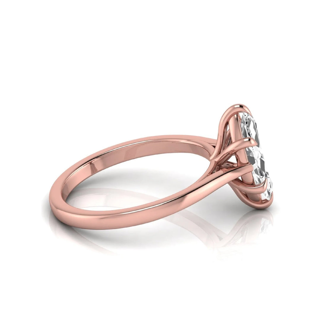 OctaPearl 1.5 ct Marquise Cut Solitaire Lab Grown Diamond Engagement Ring