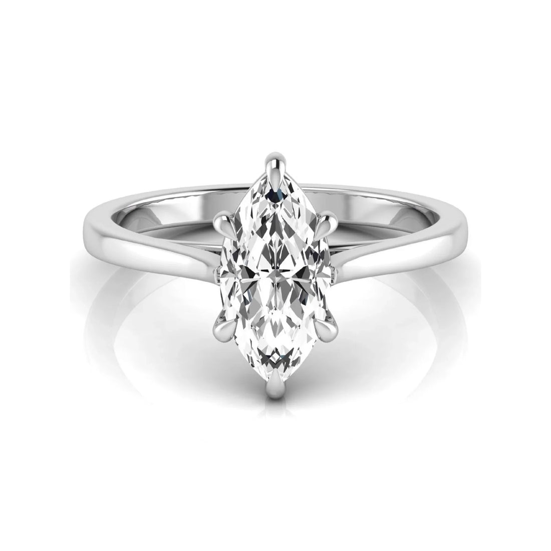 OctaPearl 1.5 ct Marquise Cut Solitaire Lab Grown Diamond Engagement Ring