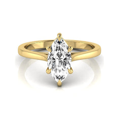 OctaPearl 1.5 ct Marquise Cut Solitaire Lab Grown Diamond Engagement Ring