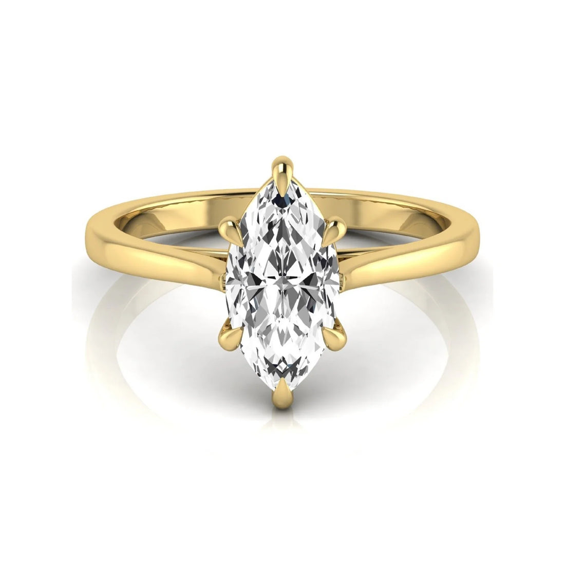 OctaPearl 1.5 ct Marquise Cut Solitaire Lab Grown Diamond Engagement Ring