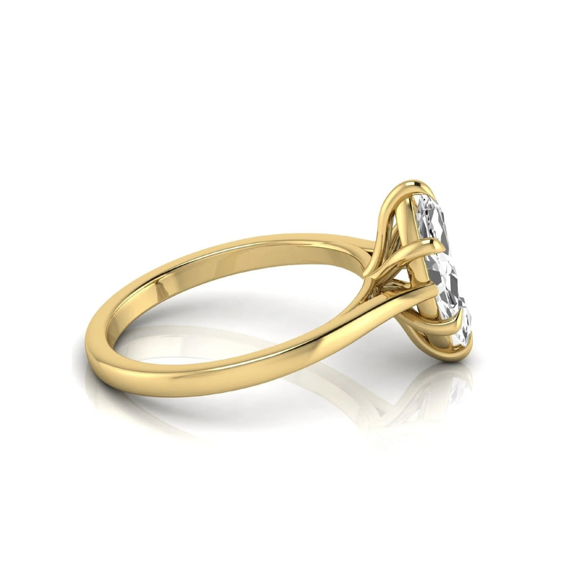 OctaPearl 1.5 ct Marquise Cut Solitaire Lab Grown Diamond Engagement Ring