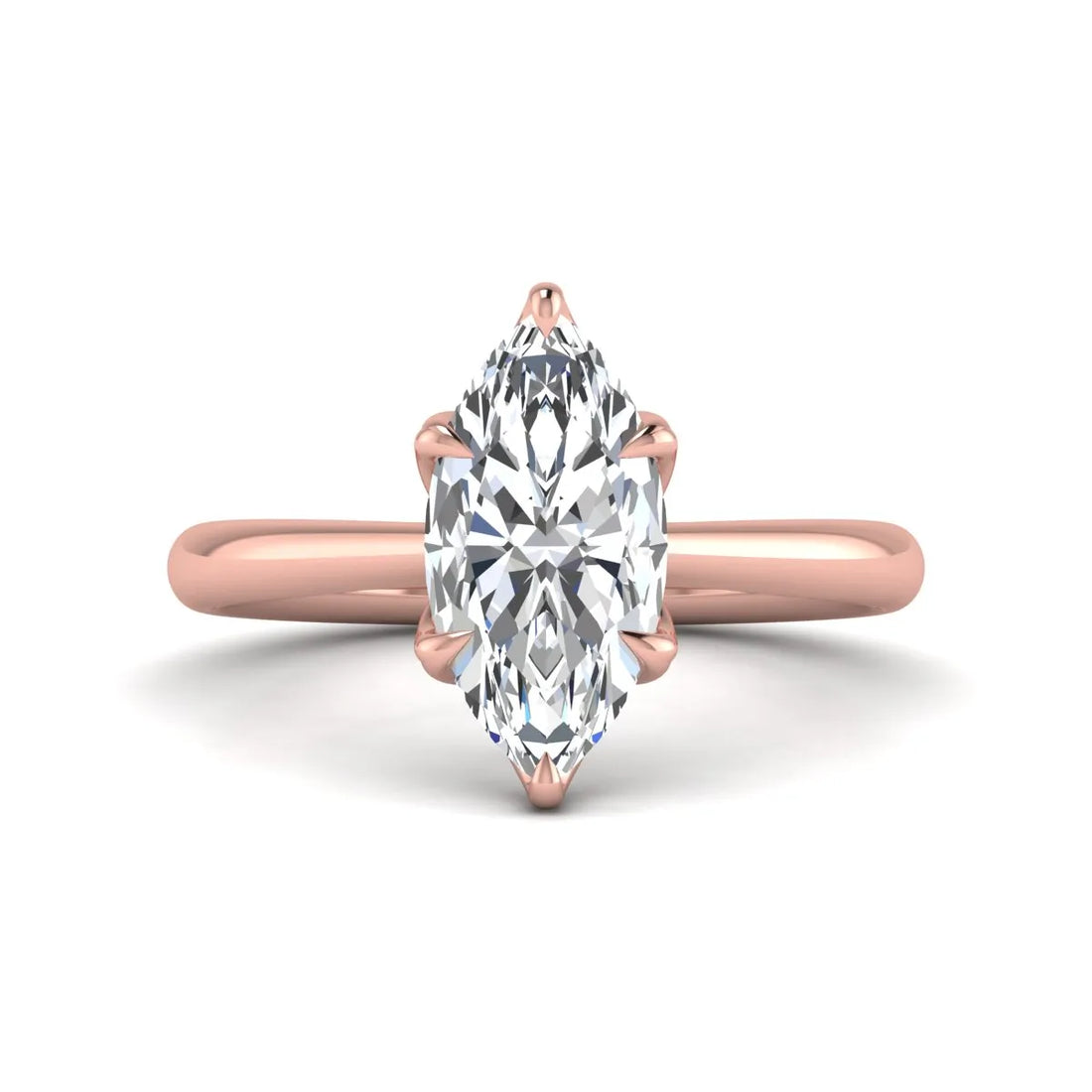 OctaPearl 2.5 ct Marquise Solitaire Lab Grown Diamond Engagement Ring