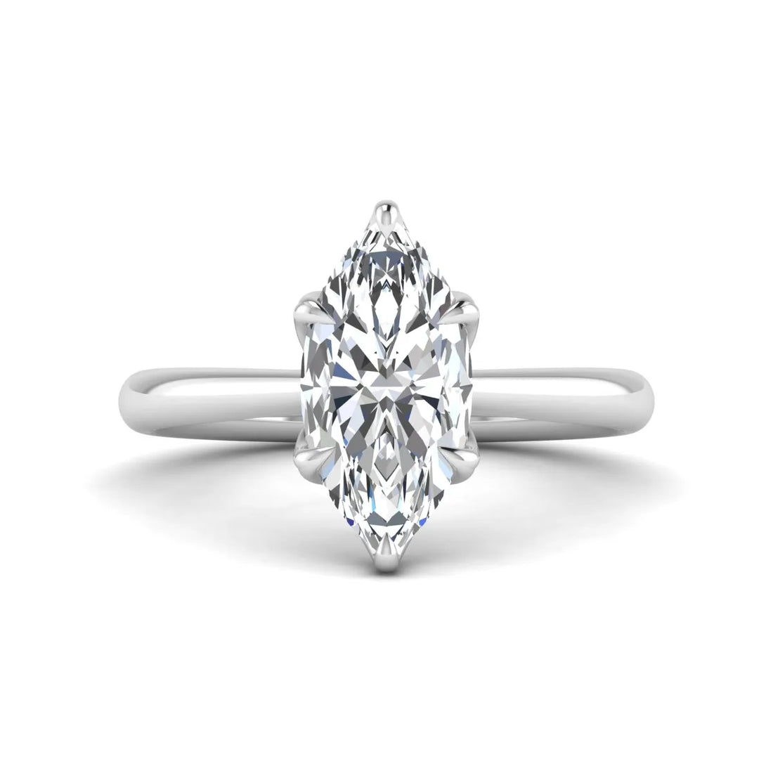OctaPearl 2.5 ct Marquise Solitaire Lab Grown Diamond Engagement Ring