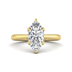 OctaPearl 2.5 ct Marquise Solitaire Lab Grown Diamond Engagement Ring