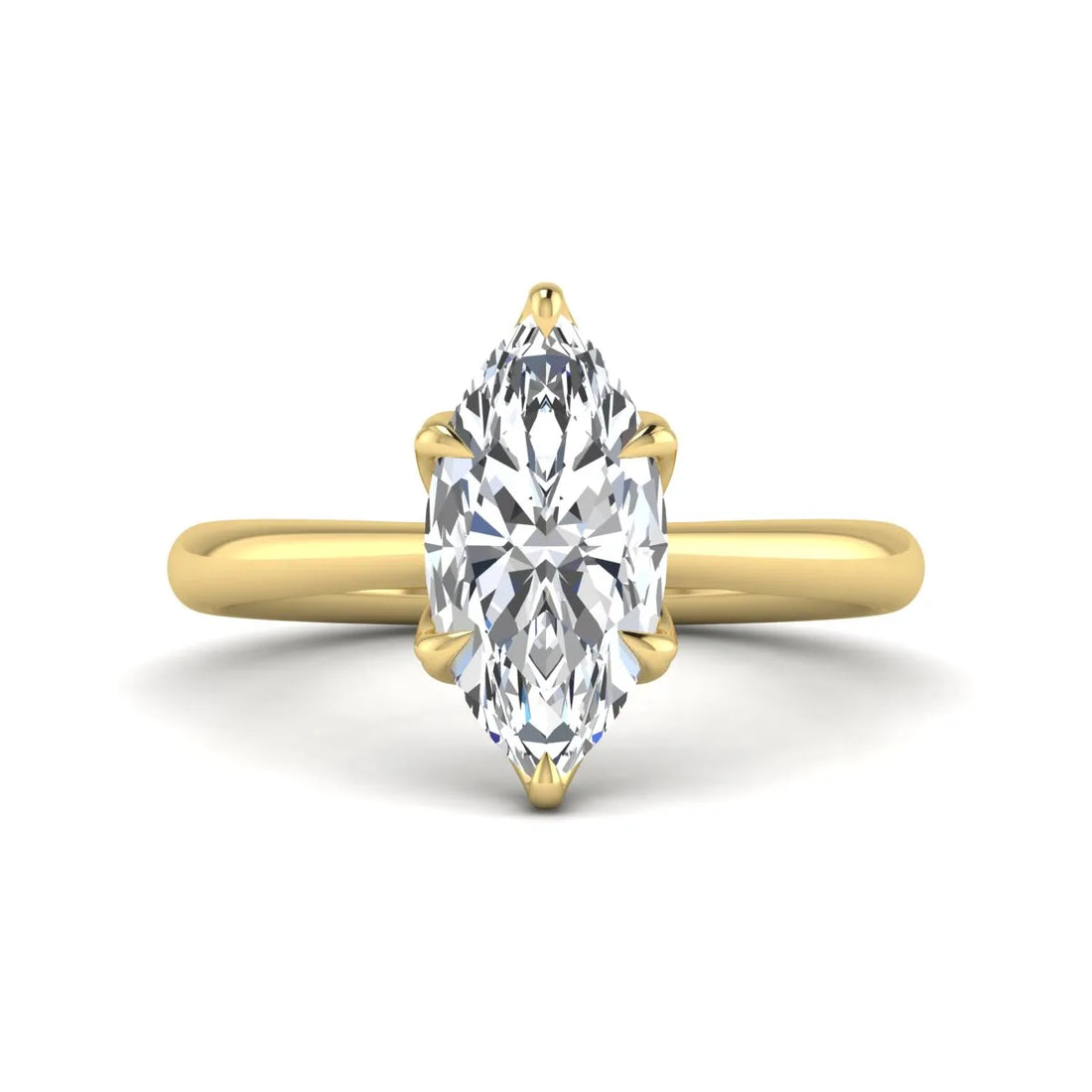 OctaPearl 2.5 ct Marquise Solitaire Lab Grown Diamond Engagement Ring