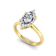 OctaPearl 2.5 ct Marquise Solitaire Lab Grown Diamond Engagement Ring - alternate view