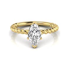 OctaPearl 1.5 ct Marquise Twist Band Lab Grown Diamond Engagement Ring