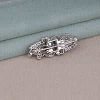 Moissanite Statement Brooch Pin With Intricate Pavé Setting