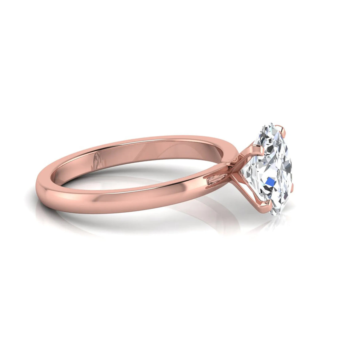 OctaPearl 2.5 ct Oval Cut Prong Set Lab Grown Diamond Solitaire Engagement Ring