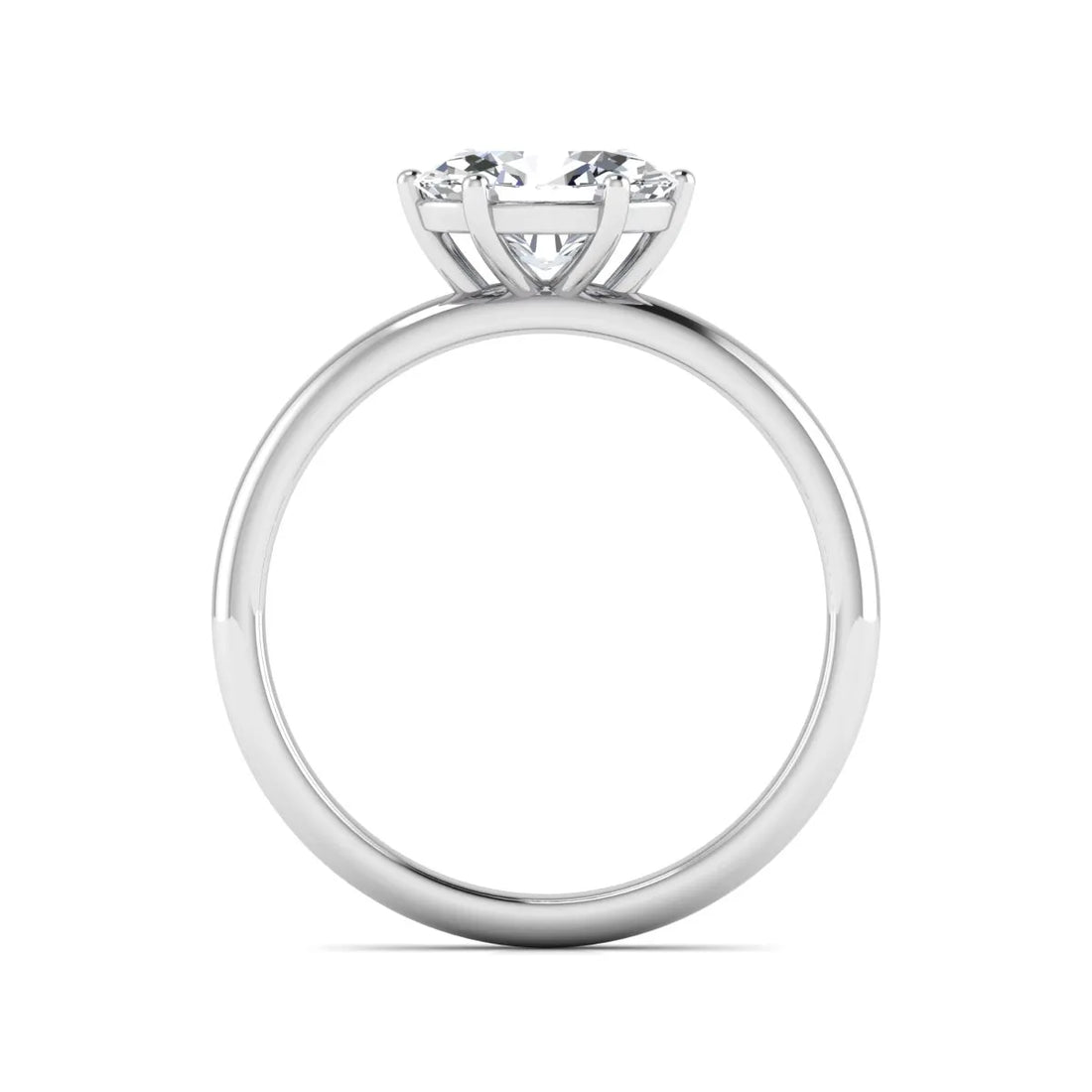 OctaPearl 1 ct Oval Cut Solitaire Lab Grown Diamond Engagement Ring