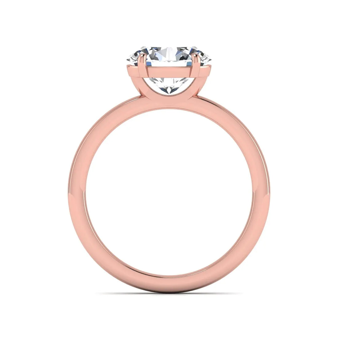 OctaPearl 2 ct Oval Cut Solitaire Lab Grown Diamond Engagement Ring