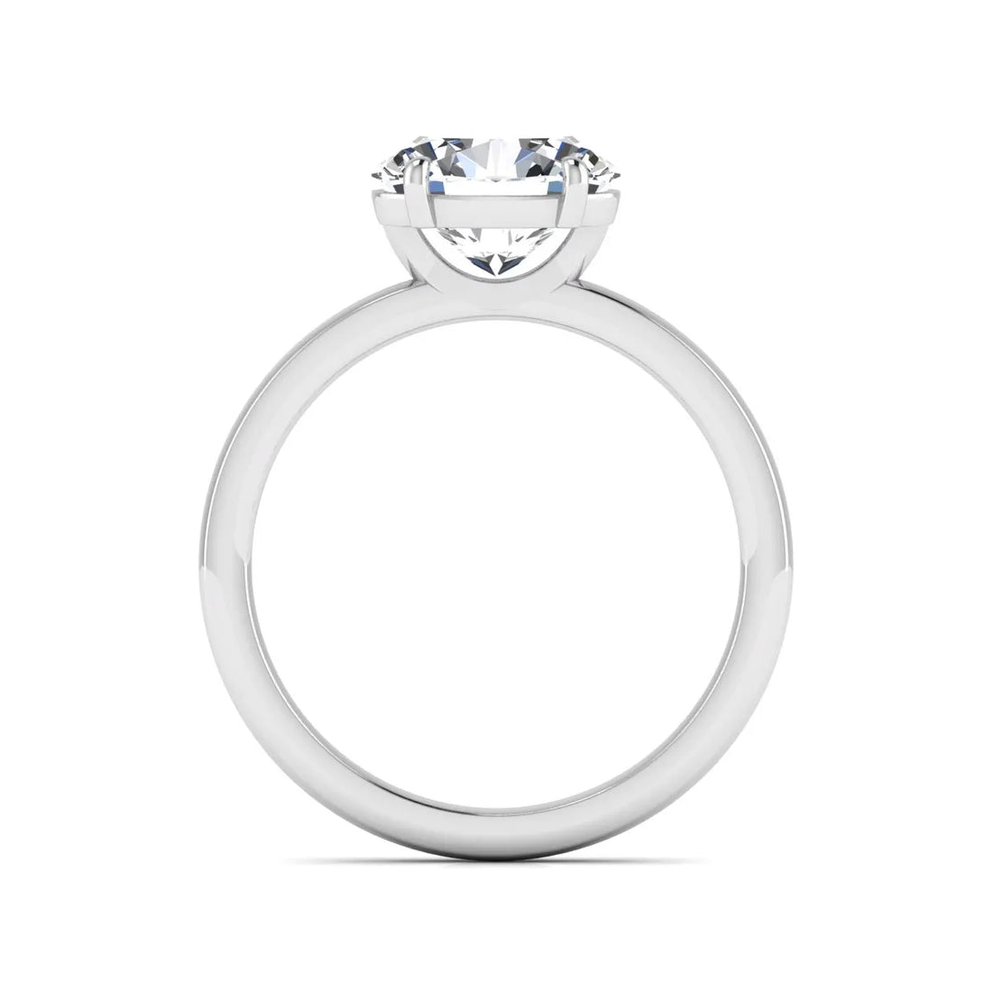 OctaPearl 2 ct Oval Cut Solitaire Lab Grown Diamond Engagement Ring