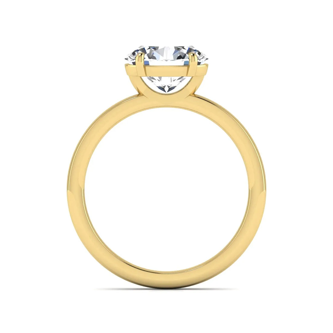 OctaPearl 2 ct Oval Cut Solitaire Lab Grown Diamond Engagement Ring