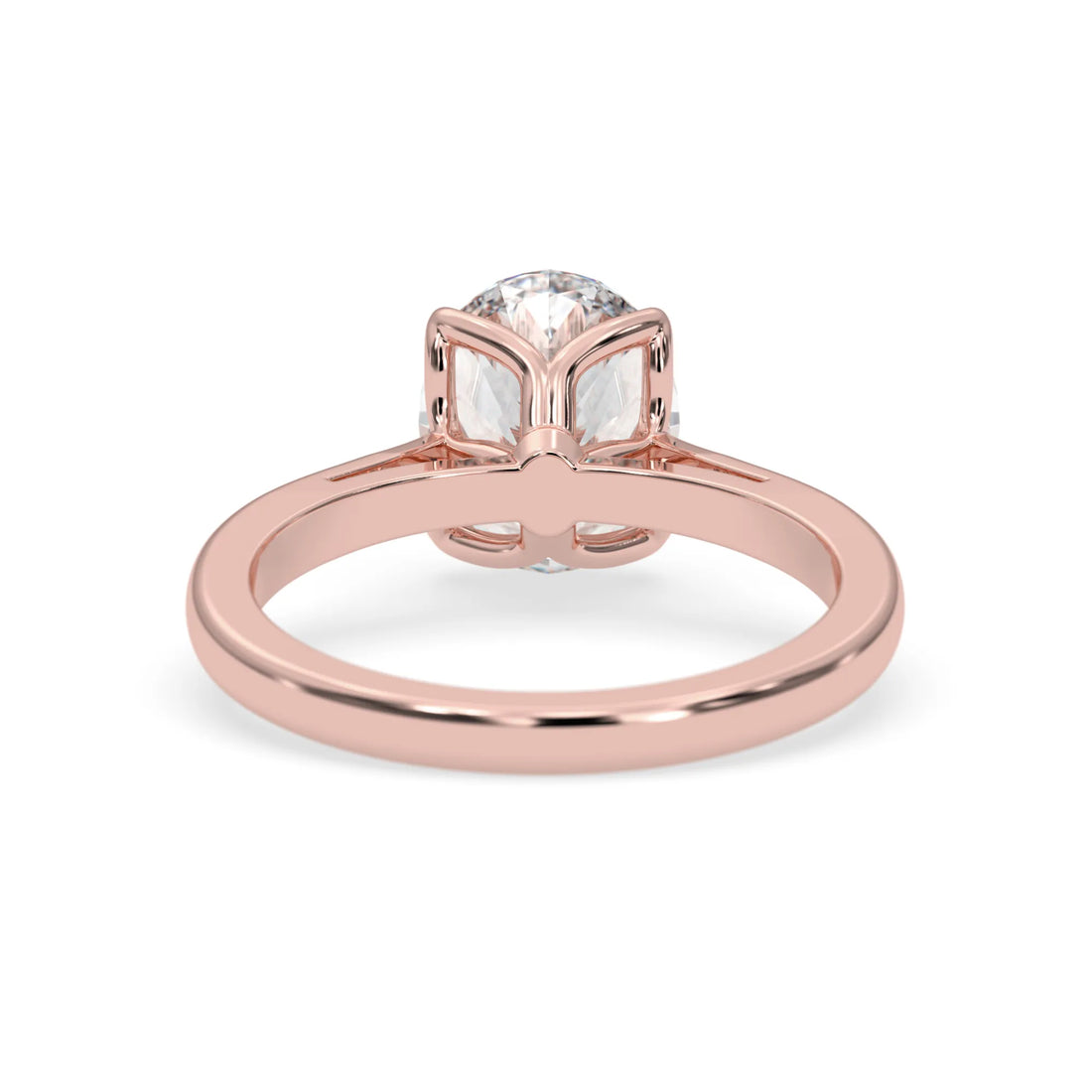 OctaPearl 2.5 ct Oval Cut Lab Grown Diamond Solitaire Engagement Ring