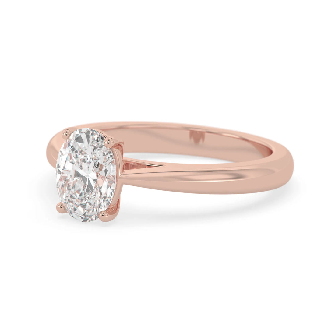 OctaPearl 1.5 ct Oval Lab Grown Diamond Solitaire Engagement Ring