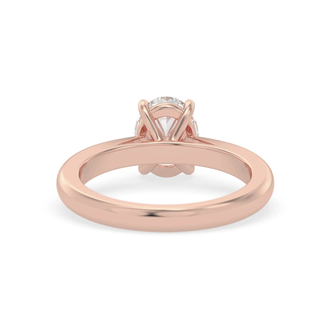OctaPearl 1.5 ct Oval Lab Grown Diamond Solitaire Engagement Ring